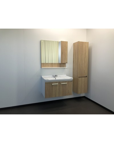 Зеркальный шкаф Comforty Рига 80 00004139024 Дуб сонома