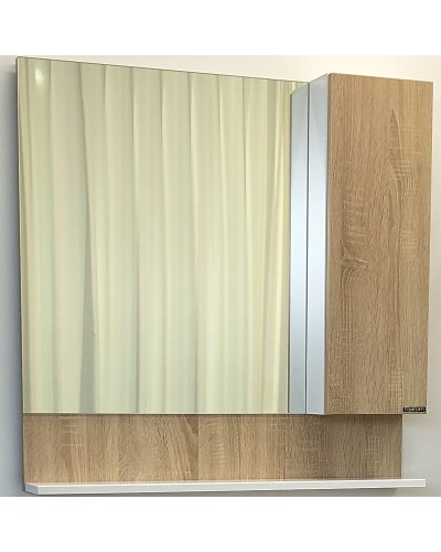 Зеркальный шкаф Comforty Рига 80 00004139024 Дуб сонома