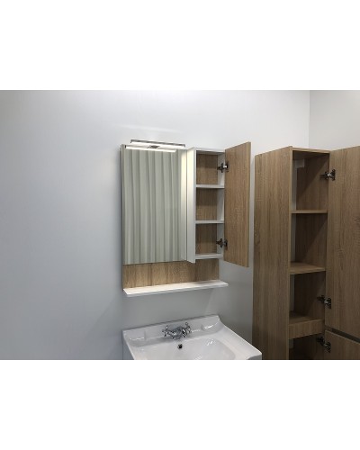 Зеркало со шкафом Comforty Рига 60 00004142211 Дуб сонома
