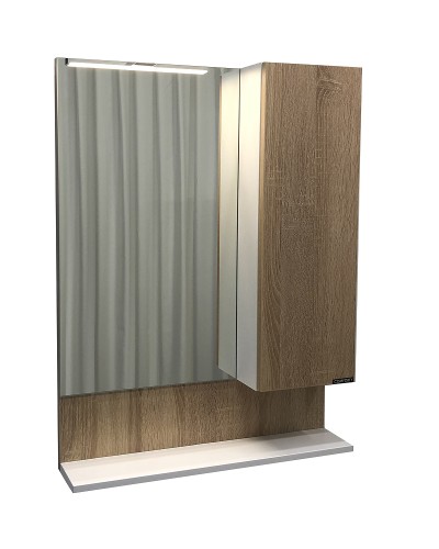 Зеркало со шкафом Comforty Рига 60 00004142211 Дуб сонома