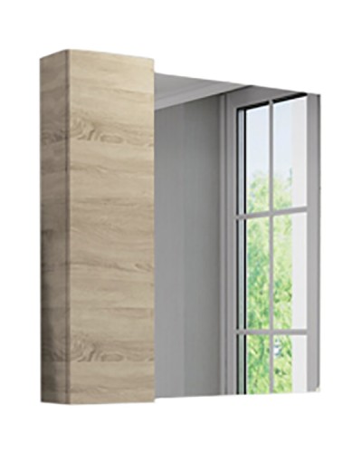 Зеркало со шкафом Comforty Тромсе 80 00004142222 Дуб сонома