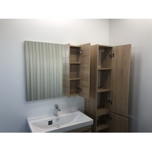 Зеркало со шкафом Comforty Тромсе 80 00004142222 Дуб сонома