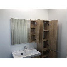 Зеркало со шкафом Comforty Тромсе 80 00004142222 Дуб сонома