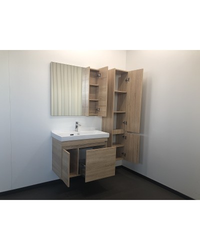 Зеркало со шкафом Comforty Тромсе 80 00004142222 Дуб сонома