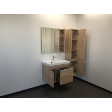 Зеркало со шкафом Comforty Тромсе 80 00004142222 Дуб сонома