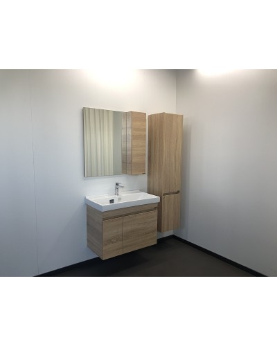 Зеркало со шкафом Comforty Тромсе 80 00004142222 Дуб сонома