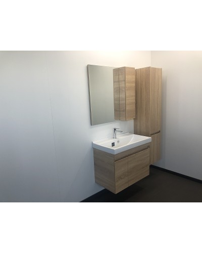 Зеркало со шкафом Comforty Тромсе 80 00004142222 Дуб сонома