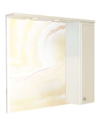 Зеркало со шкафом Comforty Сочи 100 00003132226 Белый глянец