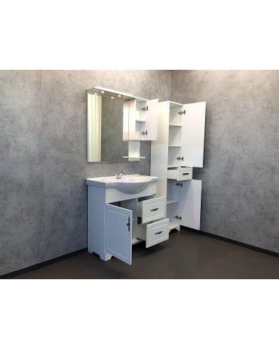 Зеркальный шкаф Comforty Севилья 85 00003132625 Слоновая кость