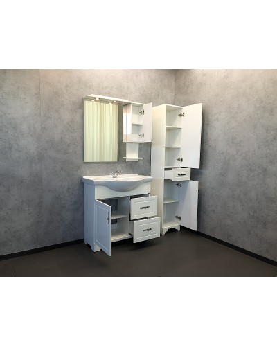 Зеркальный шкаф Comforty Севилья 85 00003132625 Слоновая кость