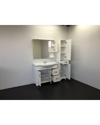 Зеркальный шкаф Comforty Севилья 100 00003132628 Слоновая кость