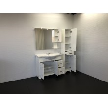 Зеркальный шкаф Comforty Севилья 100 00003132628 Слоновая кость