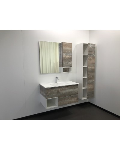 Зеркало со шкафом Comforty Турин 90 00004136265 Дуб бежевый