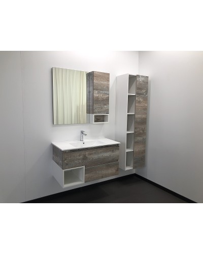 Зеркало со шкафом Comforty Турин 90 00004136265 Дуб бежевый