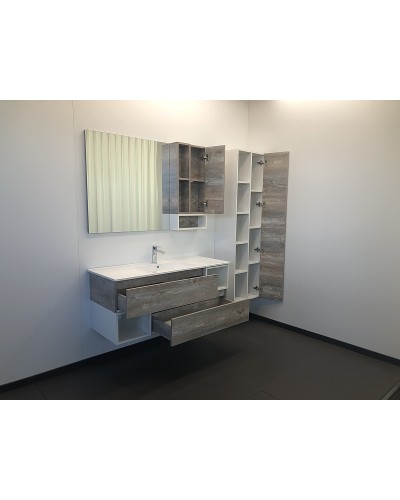 Зеркало со шкафом Comforty Турин 120 00004137136 Дуб бежевый