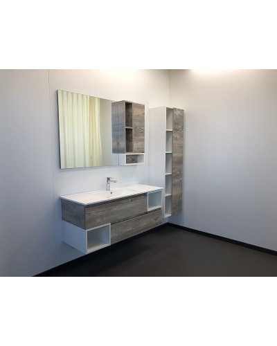 Зеркало со шкафом Comforty Турин 120 00004137136 Дуб бежевый