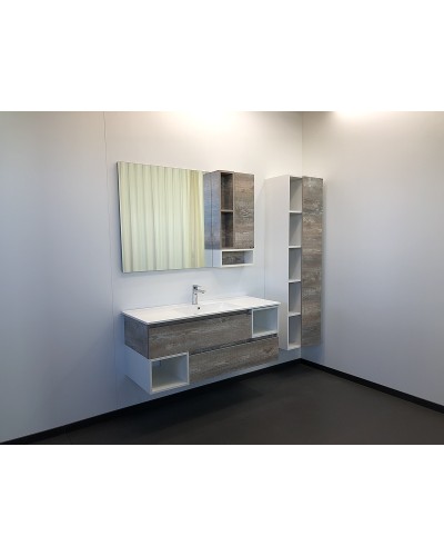 Зеркало со шкафом Comforty Турин 120 00004137136 Дуб бежевый