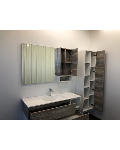 Зеркало со шкафом Comforty Турин 120 00004137136 Дуб бежевый