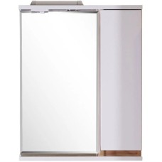 Зеркальный шкаф 60х74,4 см белый/дуб золотой R ASB-Mebel Марко