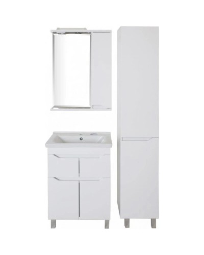 Зеркальный шкаф 60х75 см белый R ASB-Mebel Бари