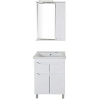 Зеркальный шкаф 60х75 см белый R ASB-Mebel Бари