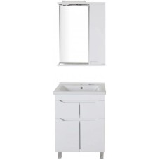 Зеркальный шкаф 60х75 см белый R ASB-Mebel Бари