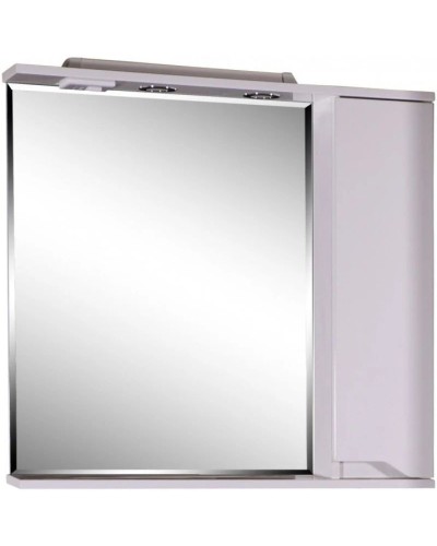 Зеркальный шкаф 80х75 см белый R ASB-Mebel Бари