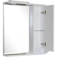 Зеркальный шкаф 80х75 см белый R ASB-Mebel Бари