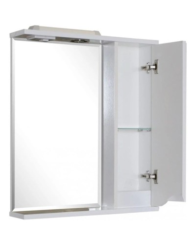 Зеркальный шкаф 80х75 см белый R ASB-Mebel Бари