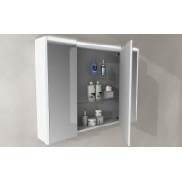 Зеркальный шкаф с тремя распашными дверьми с LED подсветкой дверей CEZARES 84219