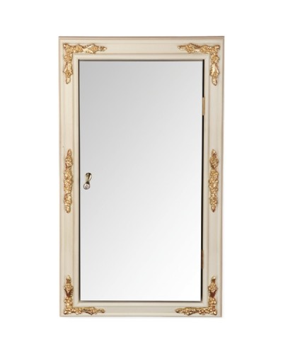 Зеркальный шкаф Migliore CDB 45 21839 угловой Слоновая кость Золото