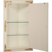 Зеркальный шкаф Migliore CDB 45 21839 угловой Слоновая кость Золото