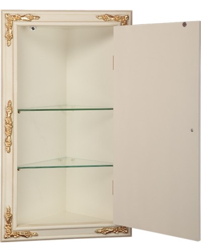 Зеркальный шкаф Migliore CDB 45 21839 угловой Слоновая кость Золото