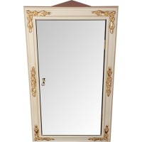 Зеркальный шкаф Migliore CDB 45 21839 угловой Слоновая кость Золото