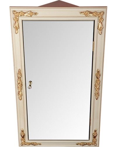 Зеркальный шкаф Migliore CDB 45 21839 угловой Слоновая кость Золото