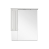 Латте - 85 Зеркало-шкаф левое белая эмаль
