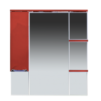 Кристи - 90 Зеркало - шкаф лев. (свет) бордо