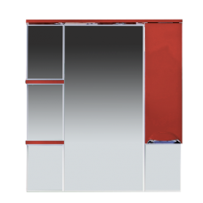 Кристи - 90 Зеркало - шкаф прав. (свет) бордо