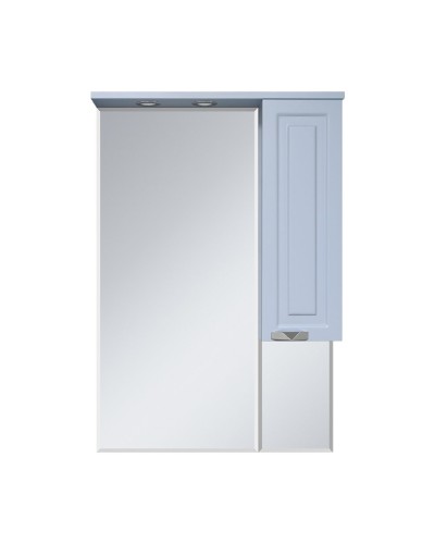 Терра - 70 зеркало-шкаф серый правый