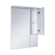 Терра - 70 зеркало-шкаф серый правый