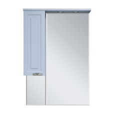 Терра - 70 зеркало-шкаф серый левый О