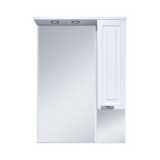 Терра - 70 зеркало-шкаф белый правый