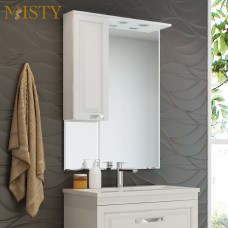 Терра - 70 зеркало-шкаф белый левый