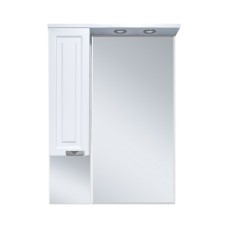 Терра - 70 зеркало-шкаф белый левый
