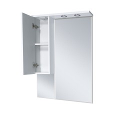 Терра - 70 зеркало-шкаф белый левый