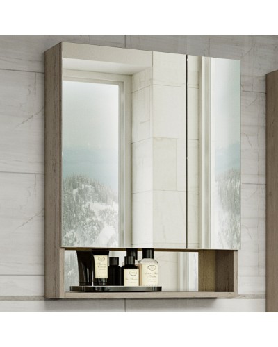 Дунай - 60 Зеркало-шкаф с полочкой