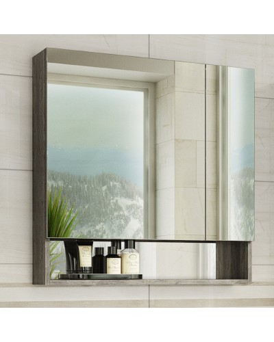 Темза - 75 Зеркало-шкаф с полочкой