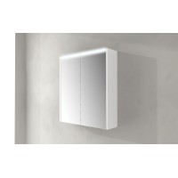 Зеркальный шкаф с двумя распашными дверьми с LED подсветкой дверей CEZARES 84217