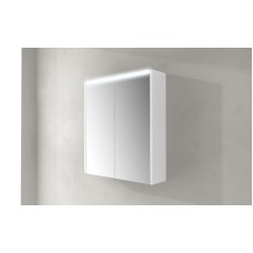 Зеркальный шкаф с двумя распашными дверьми с LED подсветкой дверей CEZARES 84217