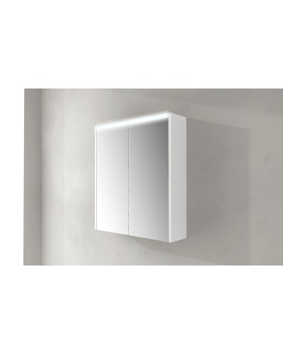 Зеркальный шкаф с двумя распашными дверьми с LED подсветкой дверей CEZARES 84217